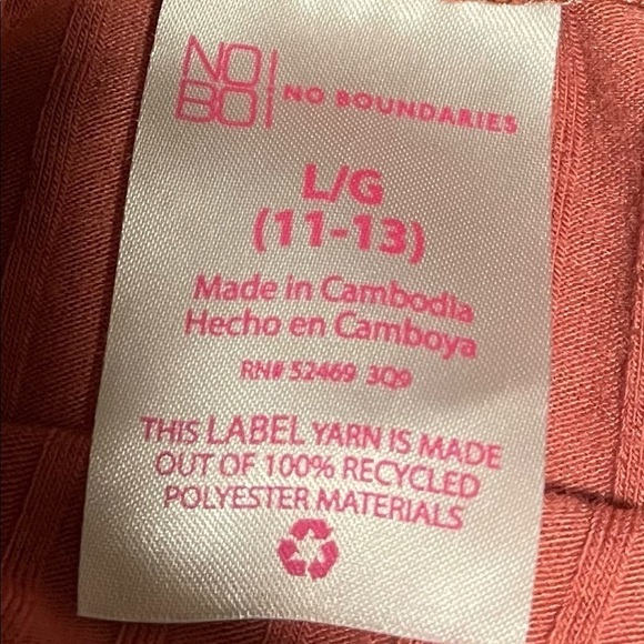 PINK ribbed mock turtle neck top - Picture 7 of 8